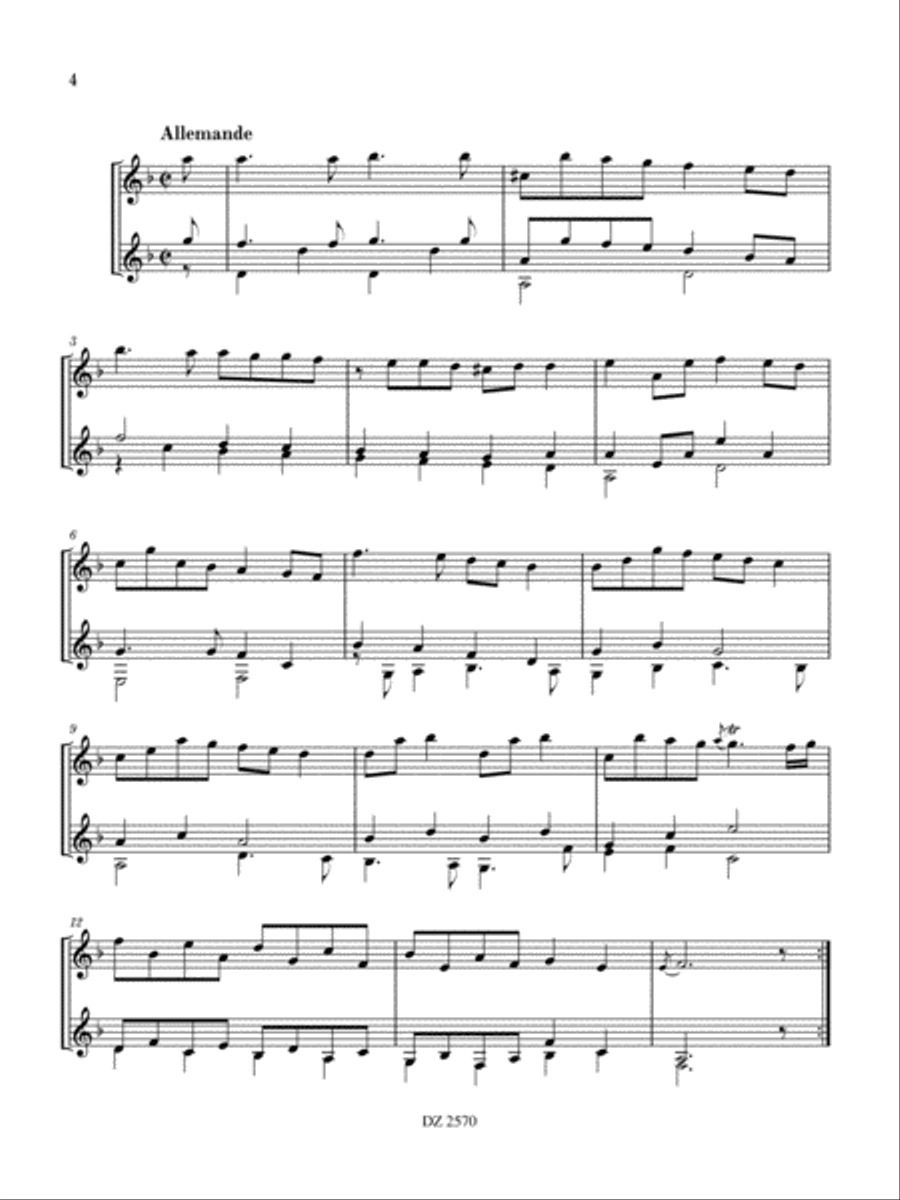 Suite Classical Guitar scores gallery preview page 4