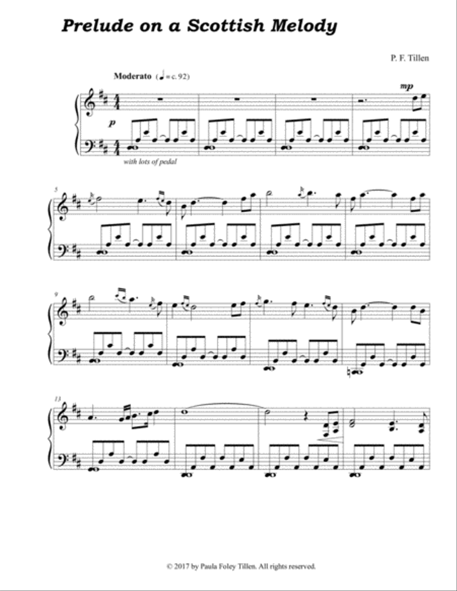 Wild Mountain Thyme Wild Mountain Thyme Piano Solo scores gallery preview page 1