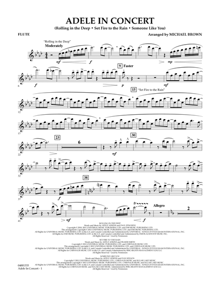 Adele In Concert - Flute by Michael Brown Concert Band - Digital Sheet Music