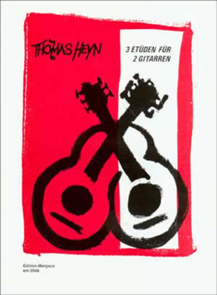 Book cover for Thomas Heyn - 3 Etuden fur 2 Gitarren