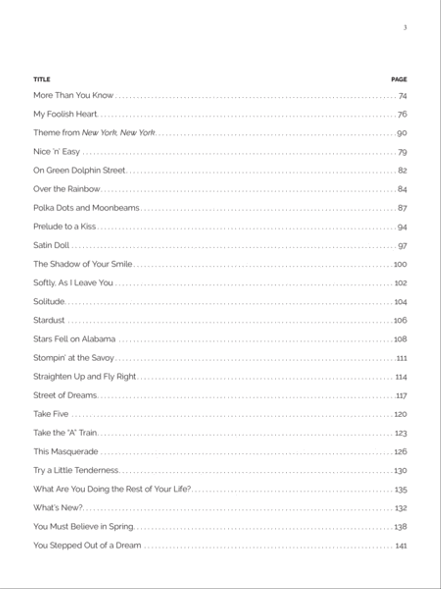 Alfred's Easy Piano Songs -- Standards & Jazz Piano, Vocal, Guitar scores gallery preview page 4