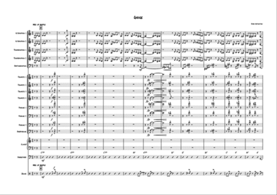 Garage Garage Jazz Ensemble scores gallery preview page 1