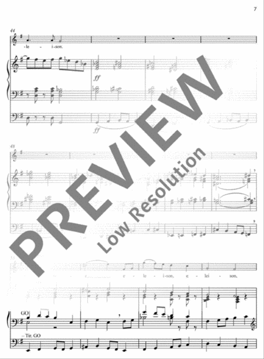 Missa festiva Organ scores gallery preview page 7