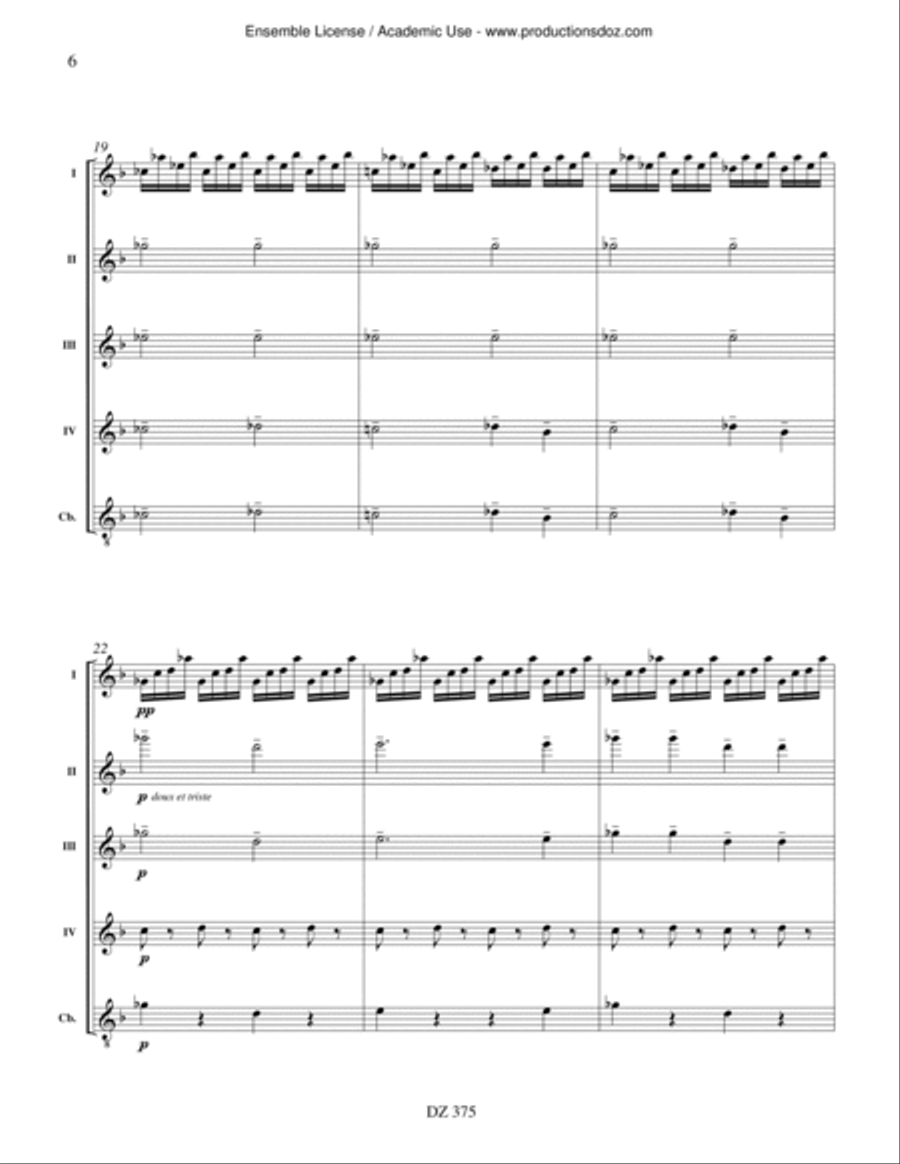 The Snow is Dancing Guitar Ensemble scores gallery preview page 6