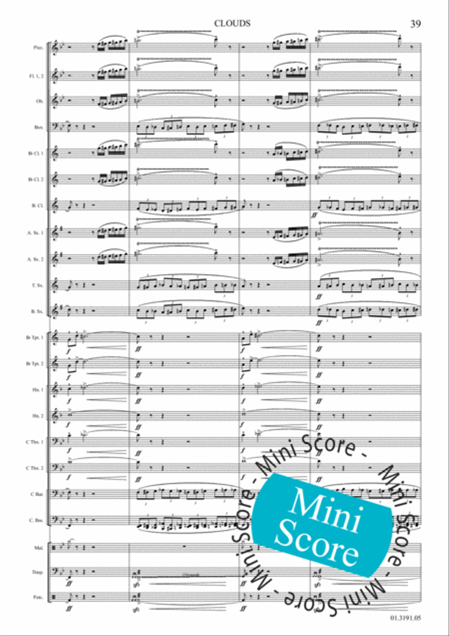 Clouds Clouds Concert Band scores gallery preview page 45