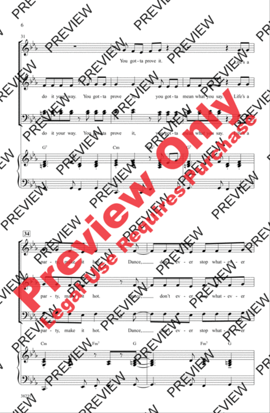Let's Get Loud 4-Part scores gallery preview page 6
