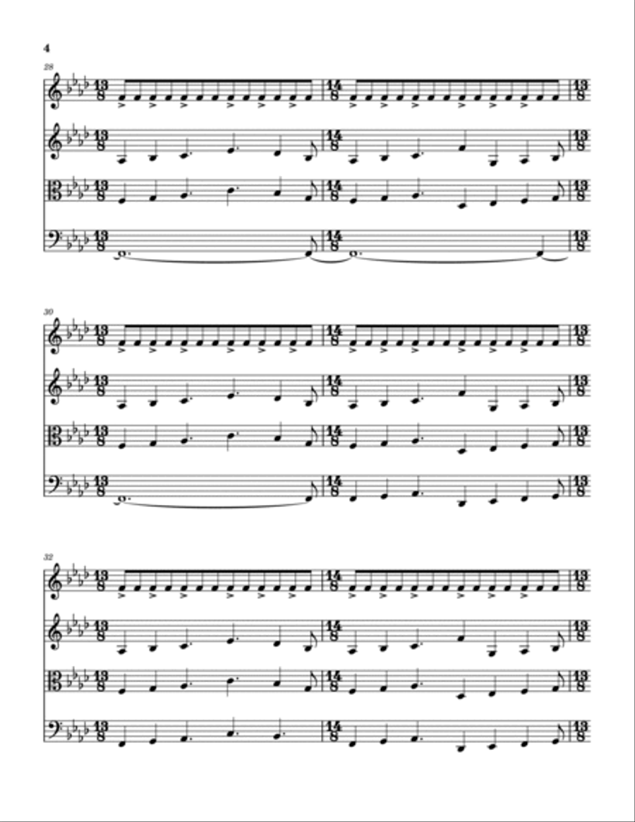 Voice String Quartet scores gallery preview page 5