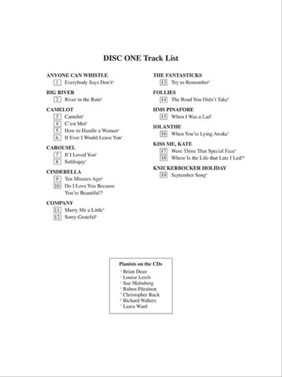 The Singer's Musical Theatre Anthology - Volume 1, Revised Baritone Voice scores gallery preview page 3