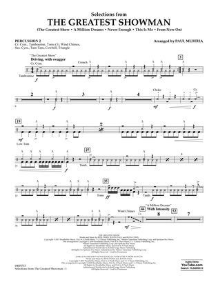 Selections from The Greatest Showman (arr. Paul Murtha) - Percussion 2