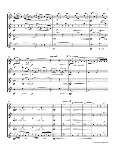 Morning Mood: Op.46, No.1: Sax Quartet image number null