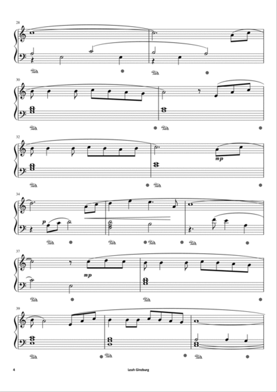 The Most Popular Jewish Songs Piano Solo scores gallery preview page 4