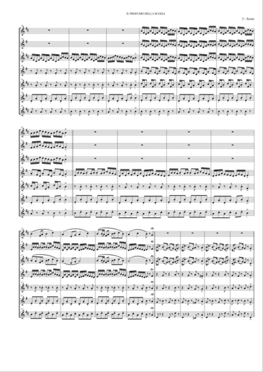 Il profumo della Scozia Small Ensemble scores gallery preview page 5