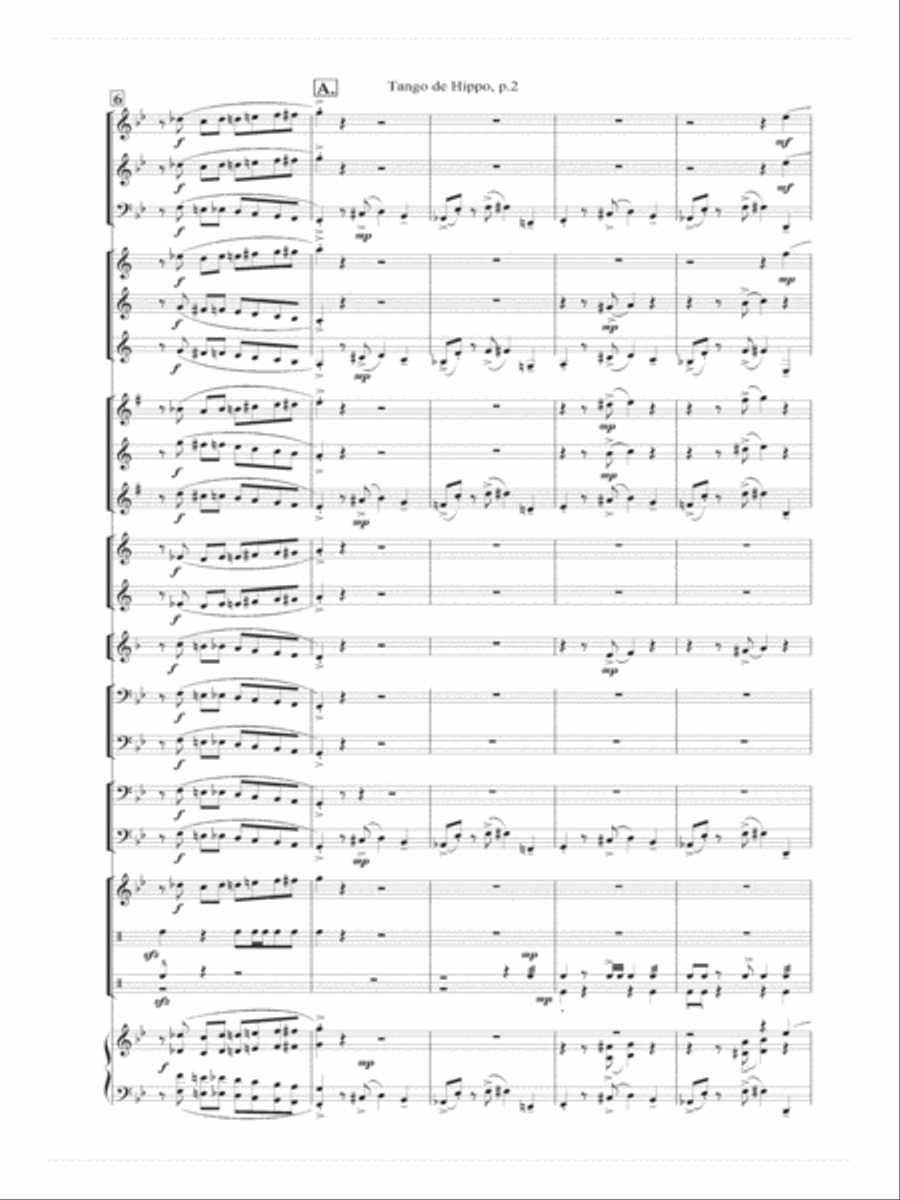 Tango de Hippo Concert Band scores gallery preview page 3