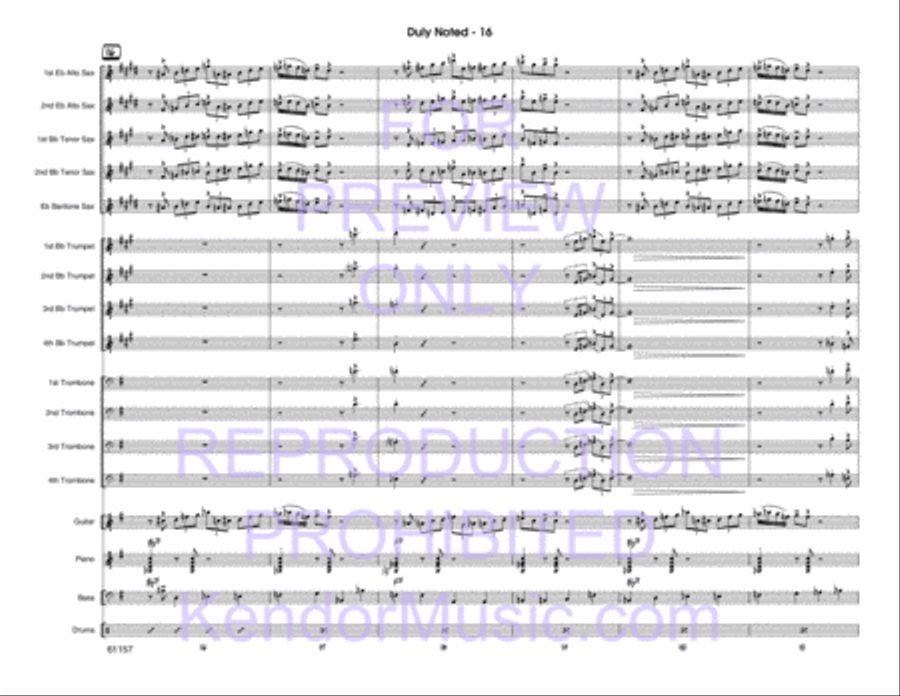 Duly Noted Duly Noted Jazz Ensemble scores gallery preview page 17