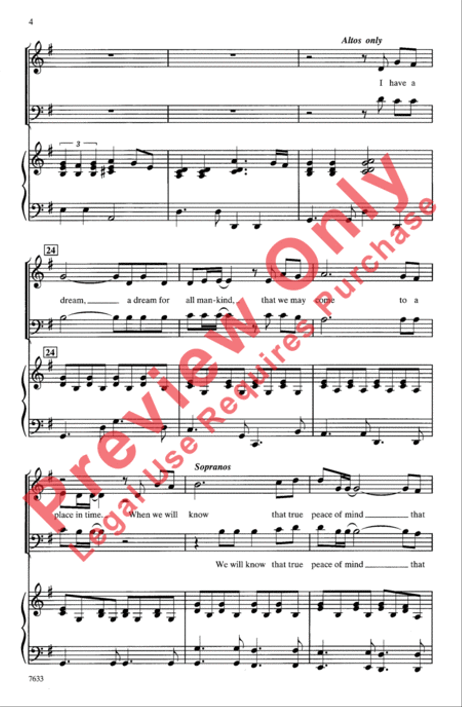 I Have a Dream 3-Part scores gallery preview page 4
