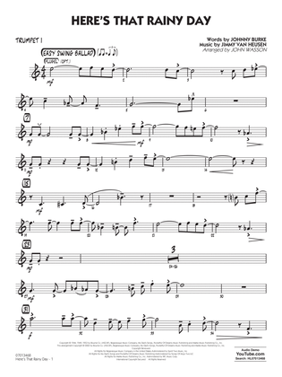 Here's That Rainy Day (arr. John Wasson) - Trumpet 1