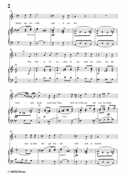 Schubert-Die Frühen Gräber,in a minor,for Voice&Piano image number null