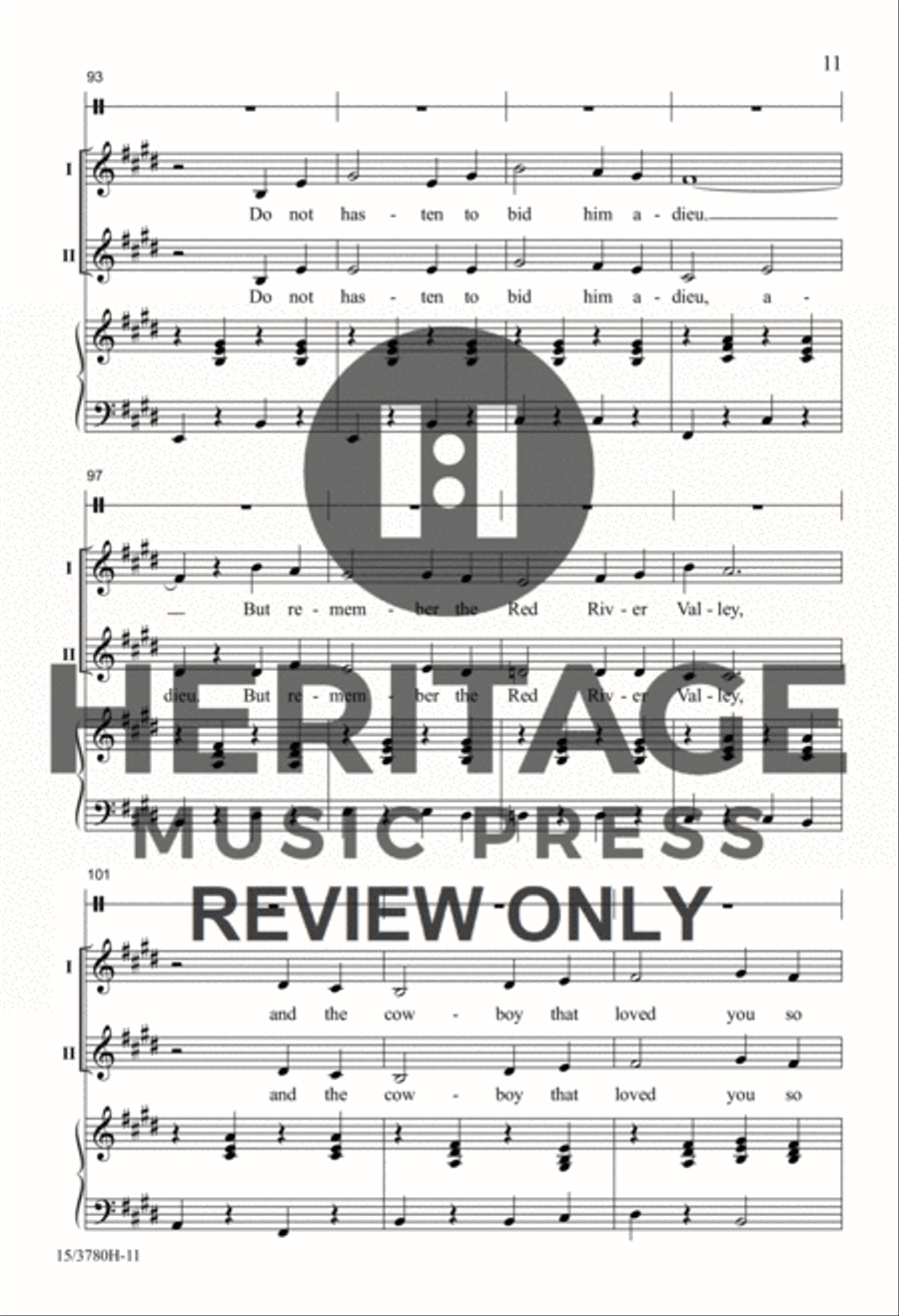 Folk Songs from the American West 2-Part scores gallery preview page 9