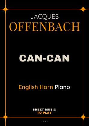 Offenbach - Can-Can - English Horn and Piano (Full Score and Parts)