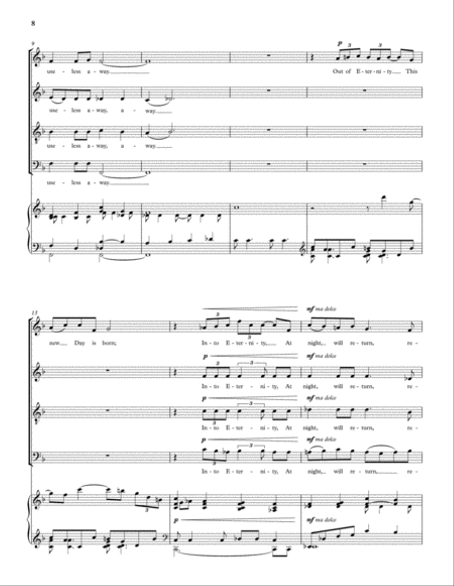 Dances of Time 4-Part scores gallery preview page 4