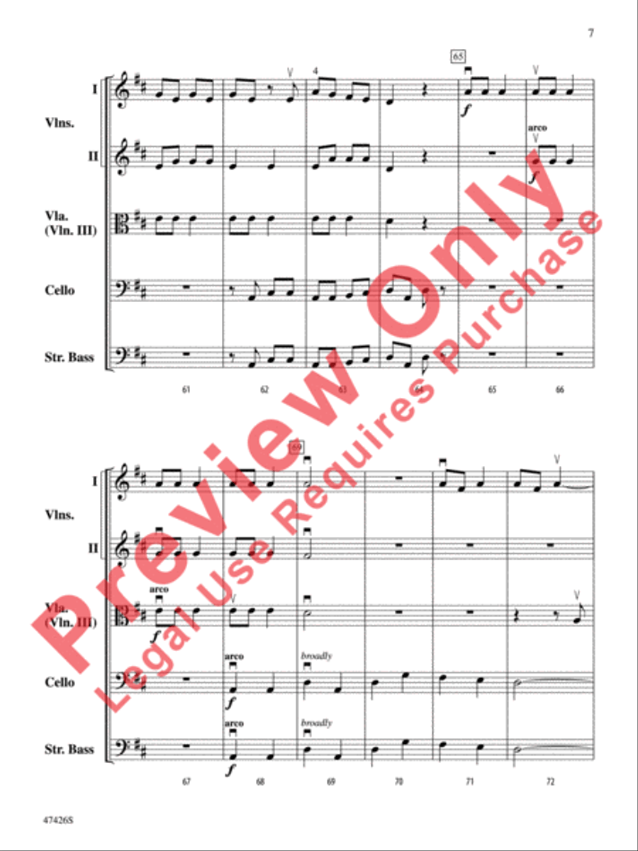 Hanukkah Dances String Orchestra scores gallery preview page 8