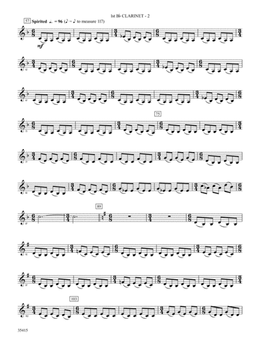 A Hymn Tune Rhapsody: 1st B-flat Clarinet