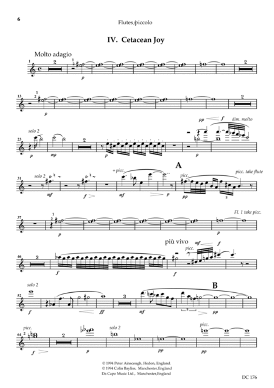 Ecocycle - woodwind parts Woodwind Quartet scores gallery preview page 6