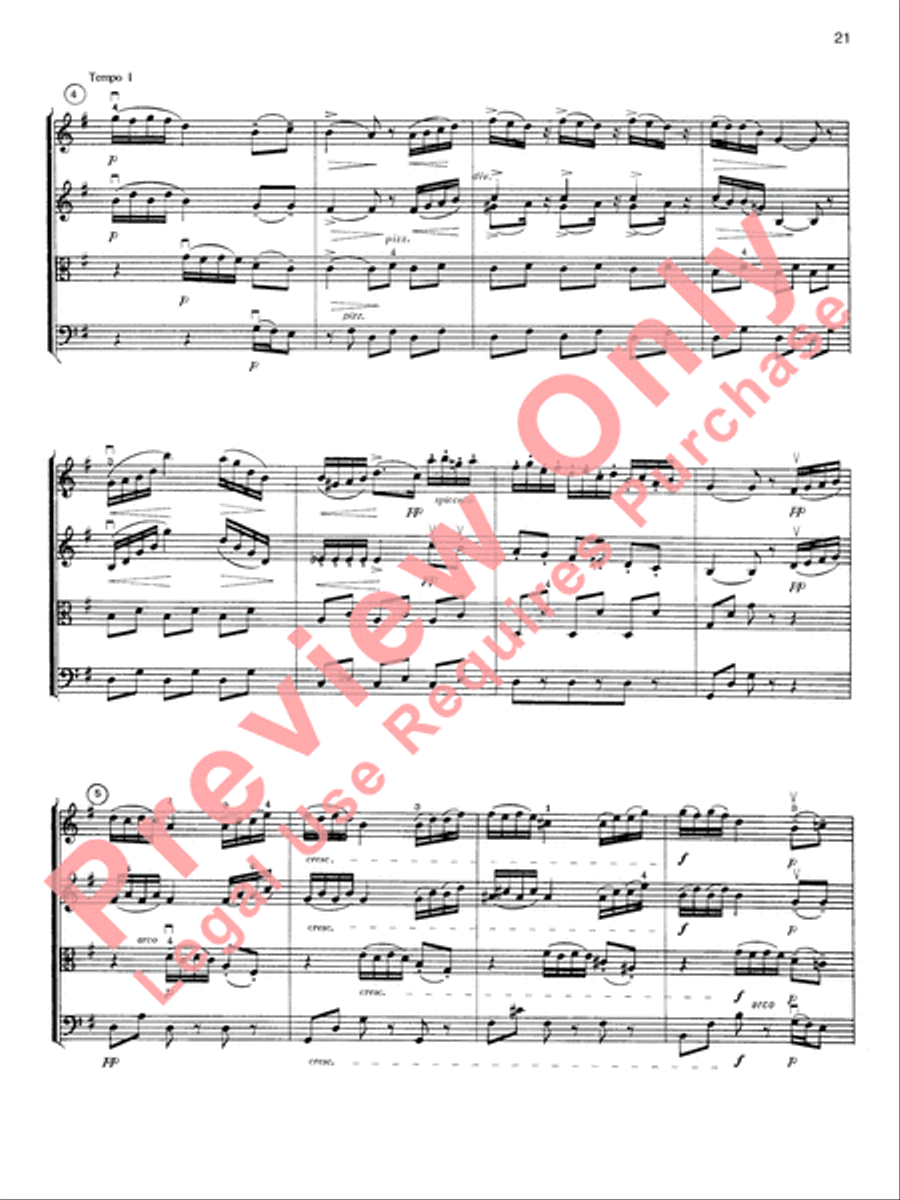 Highland/Etling String Quartet Series: Book 2 String Quartet scores gallery preview page 50