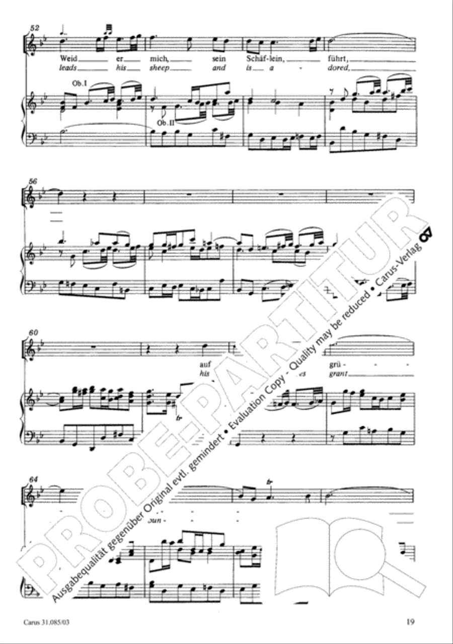He tends the sheep most well (Ich bin ein guter Hirt) 4-Part scores gallery preview page 20
