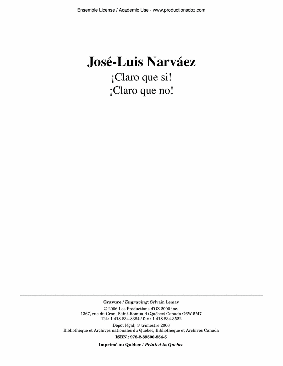 ¡Claro que si!, ¡Claro que no! Classical Guitar scores gallery preview page 1