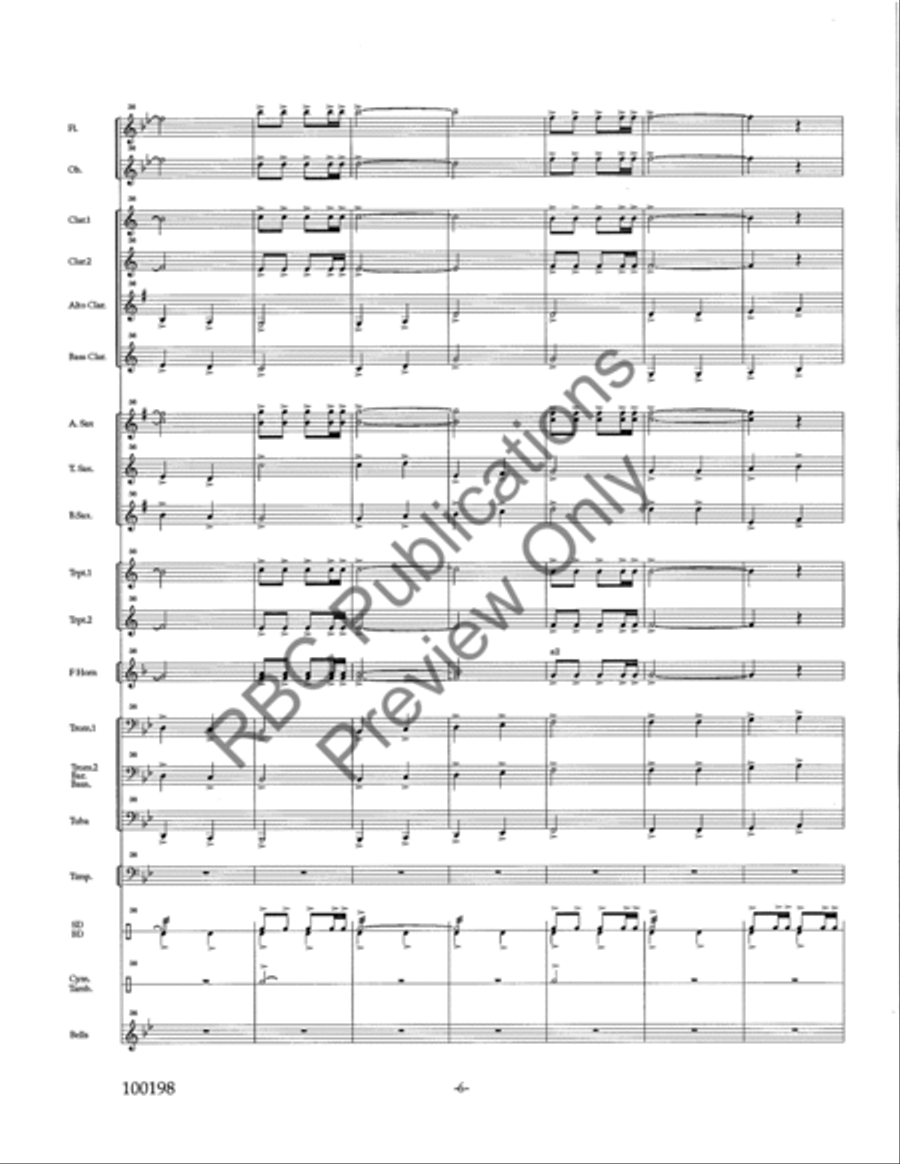 March Of The Silver Brigade Concert Band scores gallery preview page 9