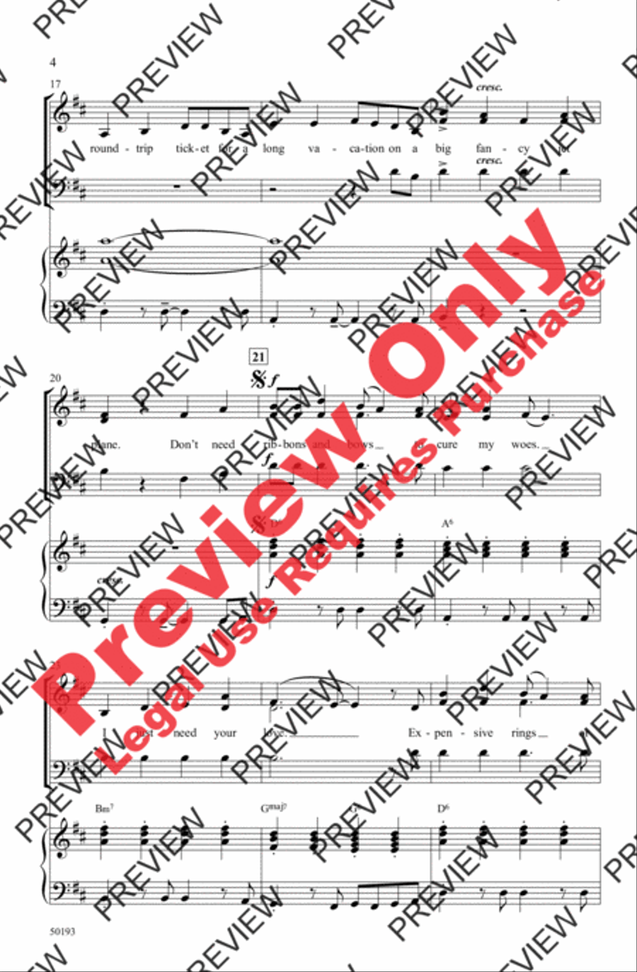 Ribbons and Bows 3-Part scores gallery preview page 4