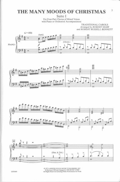 Many Moods Christmas - Suite 1 (SATB - Choir)