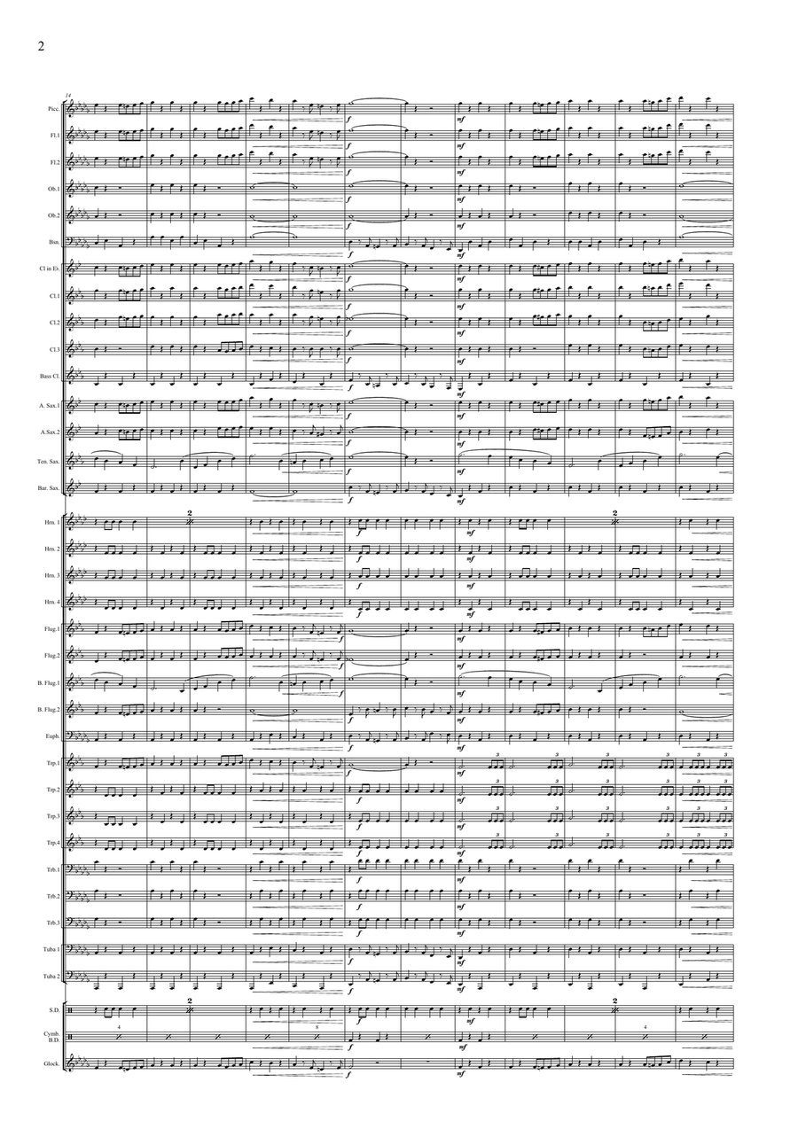 Alte Kameraden Marsch Concert Band scores gallery preview page 4