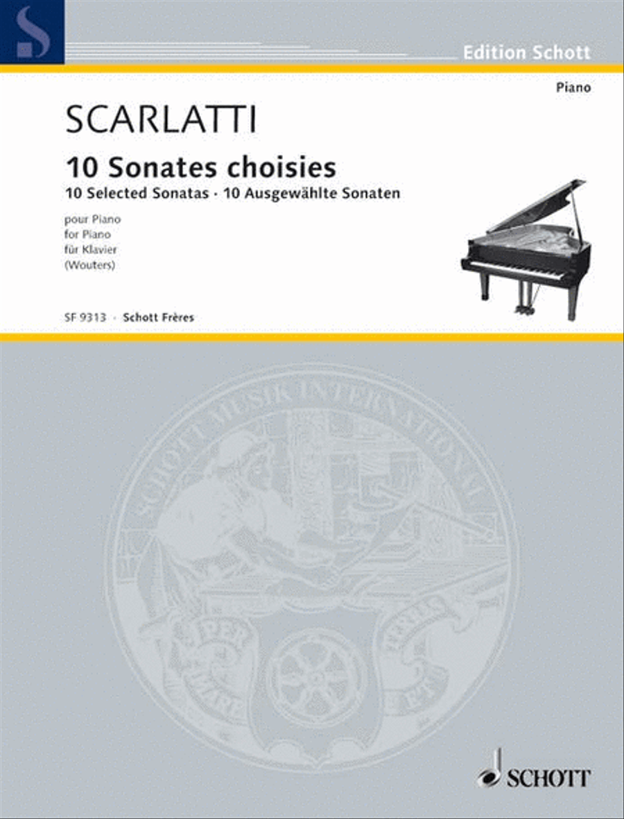 10 Selected Sonatas Piano Solo scores gallery preview page 1