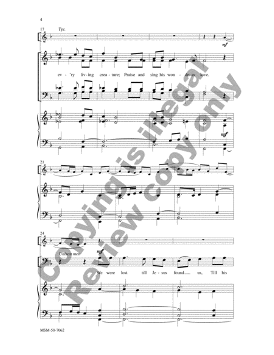 Sing and Praise His Wondrous Love image number null