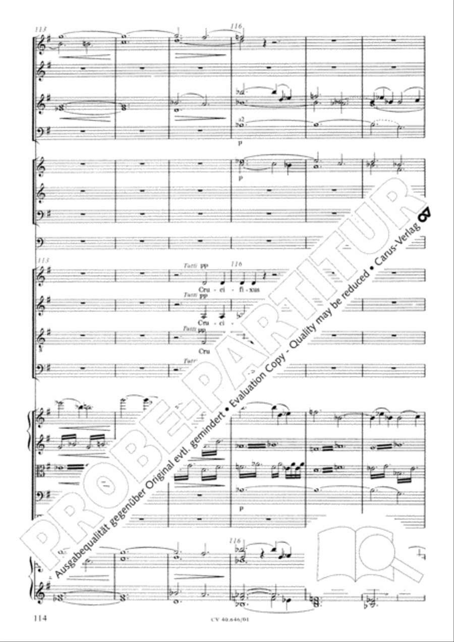 Mass in A Major (2 versions) STB scores gallery preview page 125