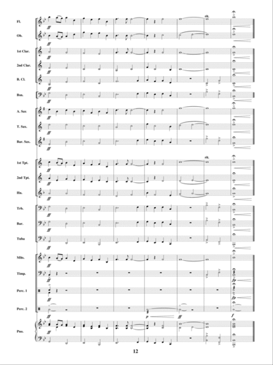 Dreams of Victory Concert Band scores gallery preview page 11