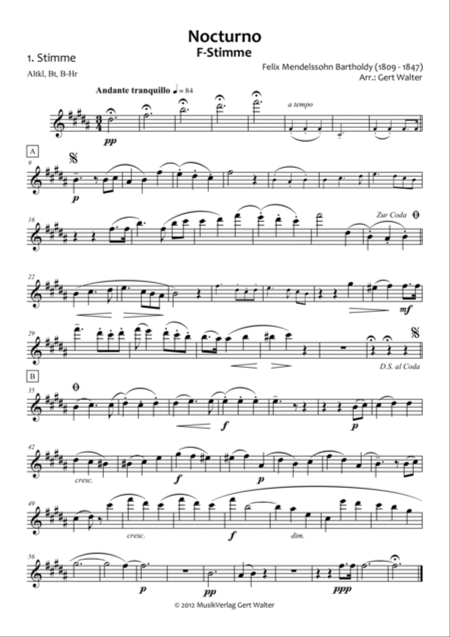 Nocturne Nocturne School and Community scores gallery preview page 6