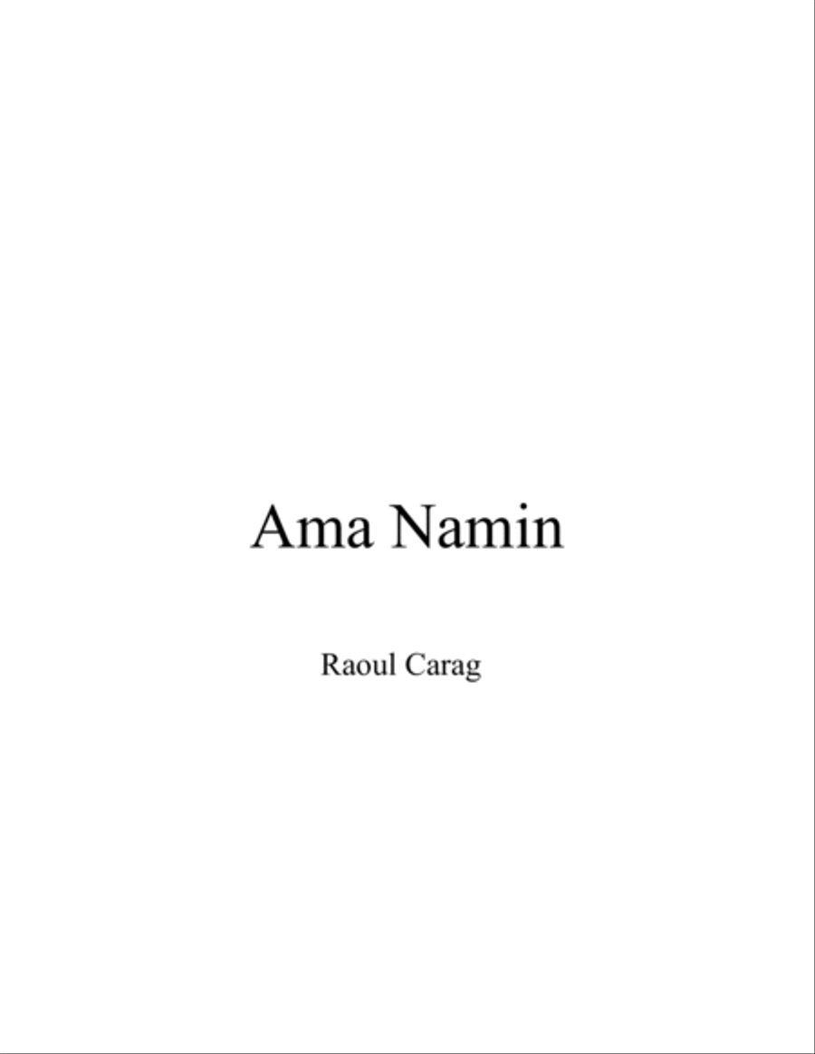 Ama Namin Ama Namin 4-Part scores gallery preview page 1