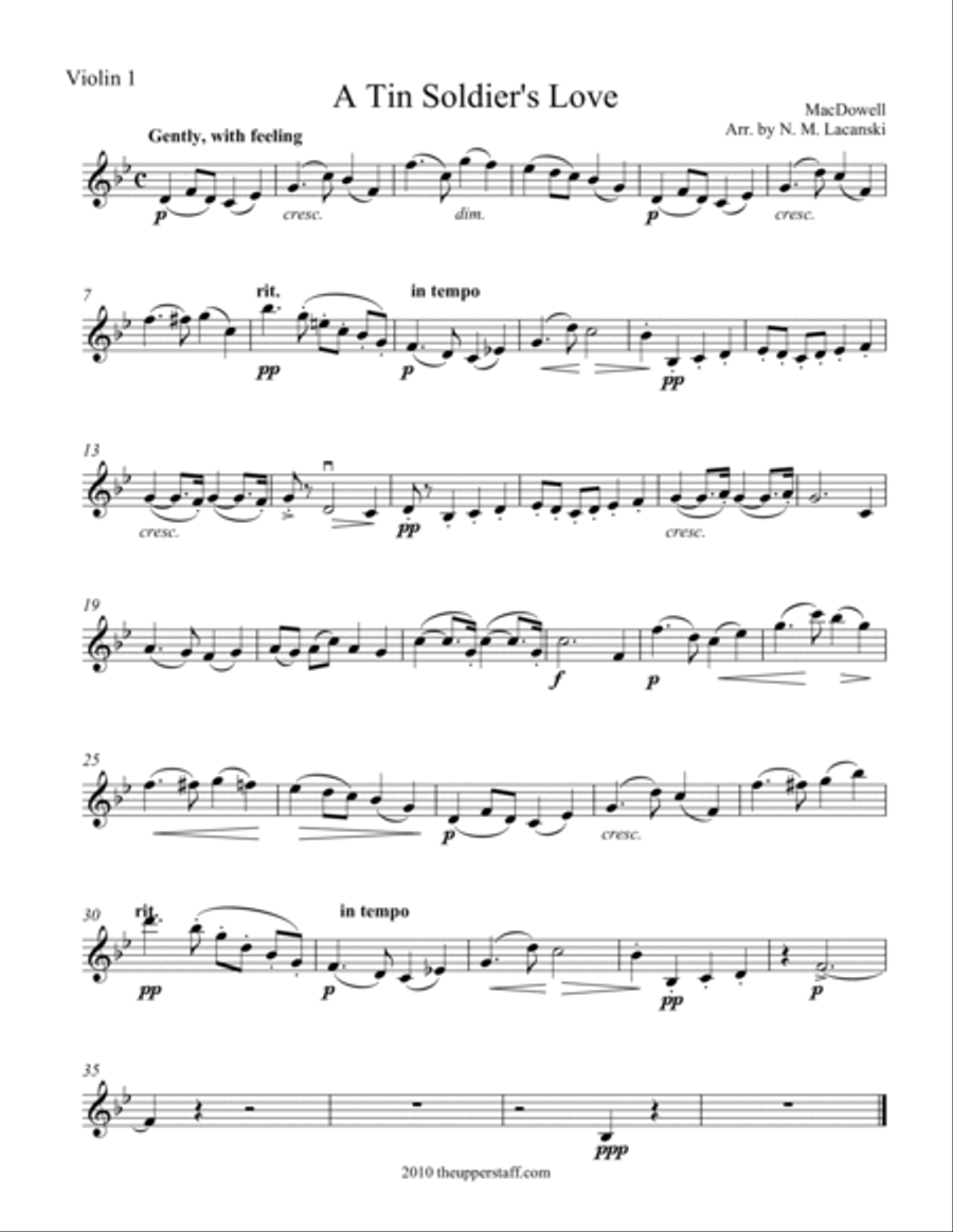 A Tin Soldier's Love A Tin Soldier's Love String Orchestra scores gallery preview page 5