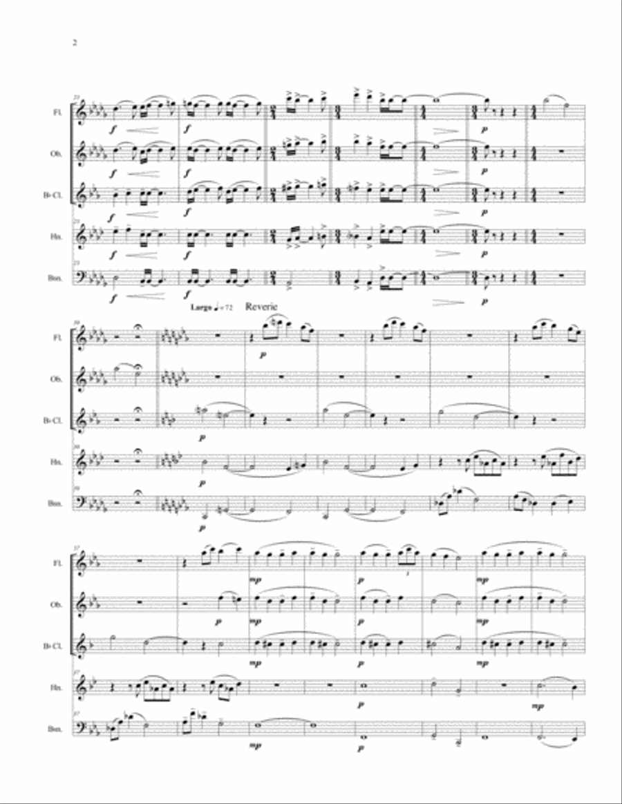 Delightful Debussy for Woodwind Quintet Woodwind Quintet scores gallery preview page 4