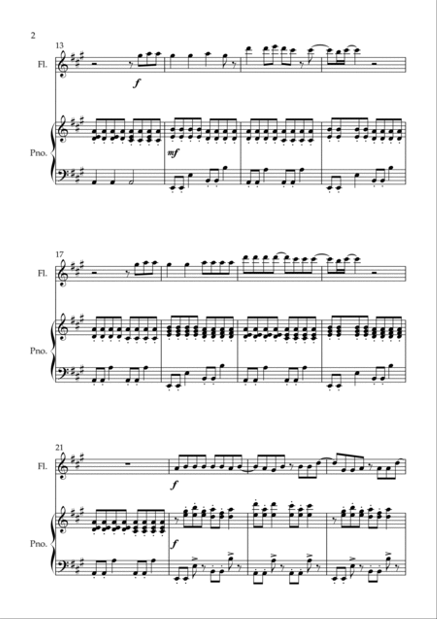 Bittersweet Symphony Bittersweet Symphony Flute Solo scores gallery preview page 2