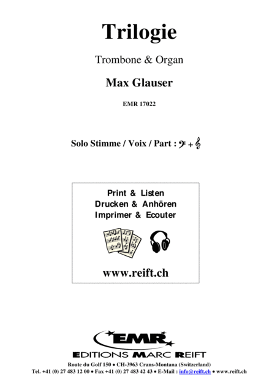 Trilogie Trombone scores gallery preview page 3