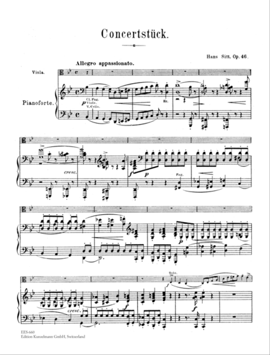 Concert piece for viola Viola scores gallery preview page 2