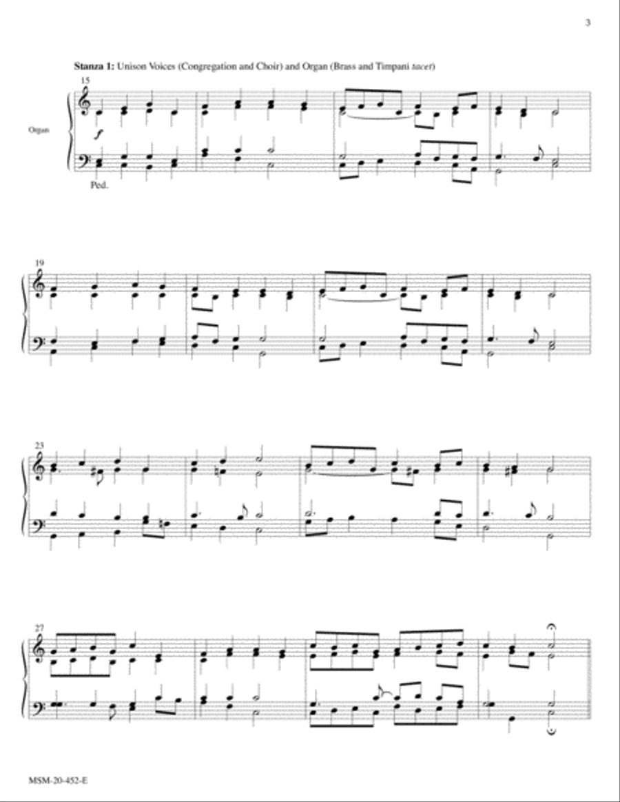 Christ the Lord Is Risen Today (Jesus Christ Is Risen Today) (Easter Hymn) Choir scores gallery preview page 3