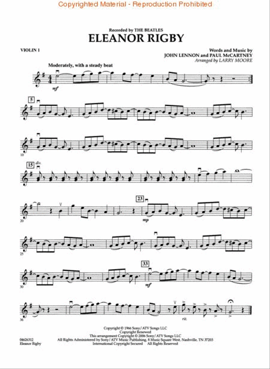 Eleanor Rigby String Orchestra scores gallery preview page 3