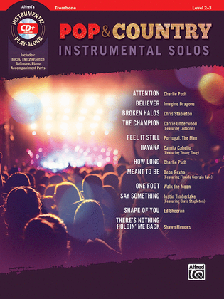Book cover for Pop & Country Instrumental Solos Trombone