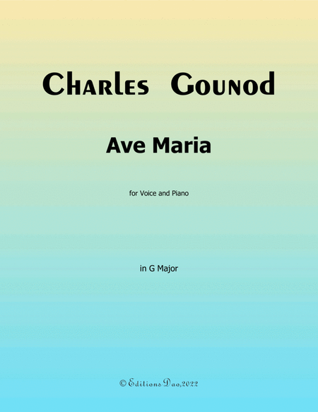 Ave Maria, by Gounod, in G Major image number null