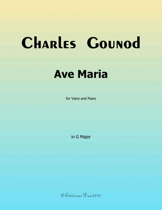 Ave Maria, by Gounod, in G Major